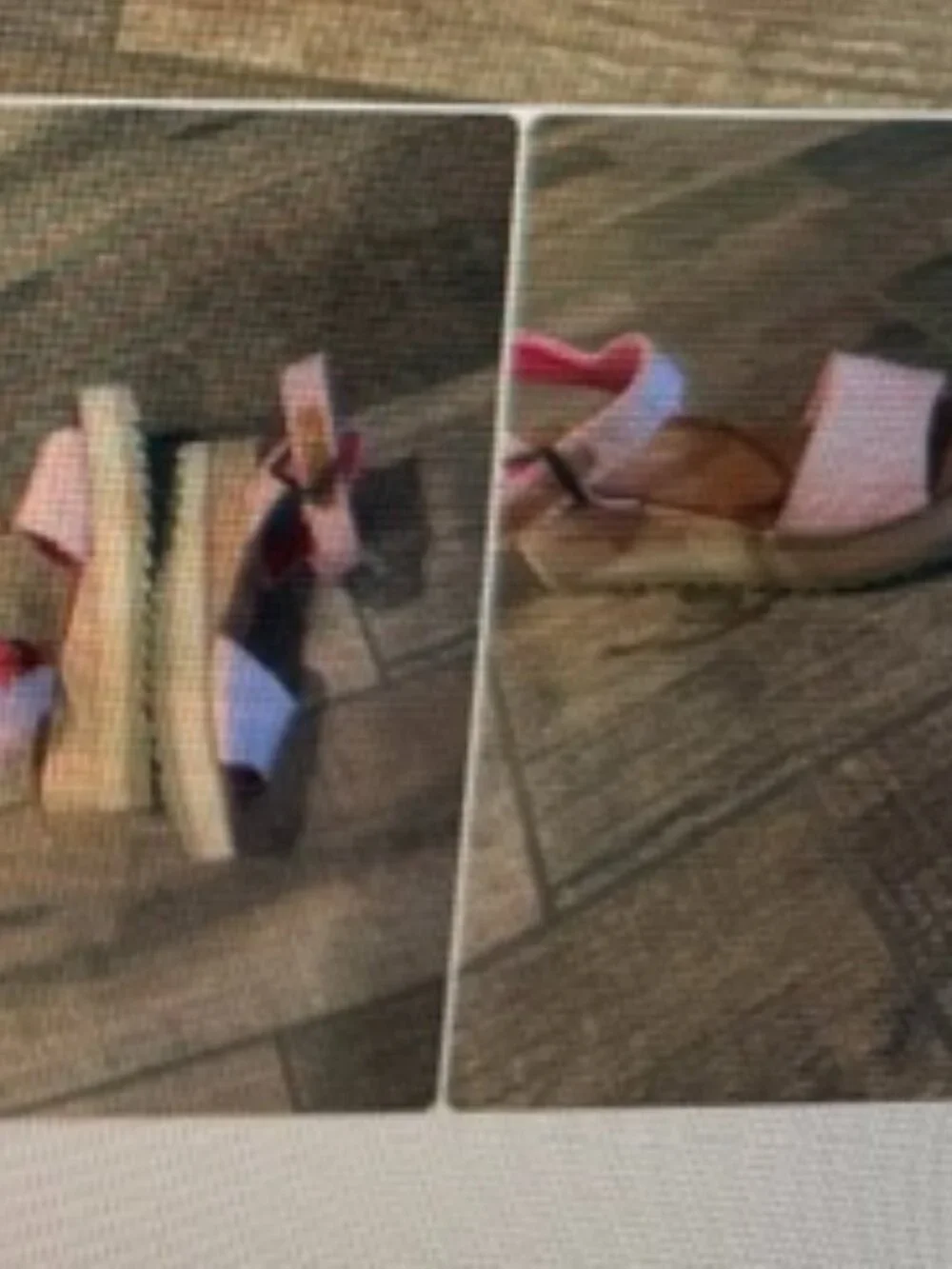 Toms Pink wedge sandles